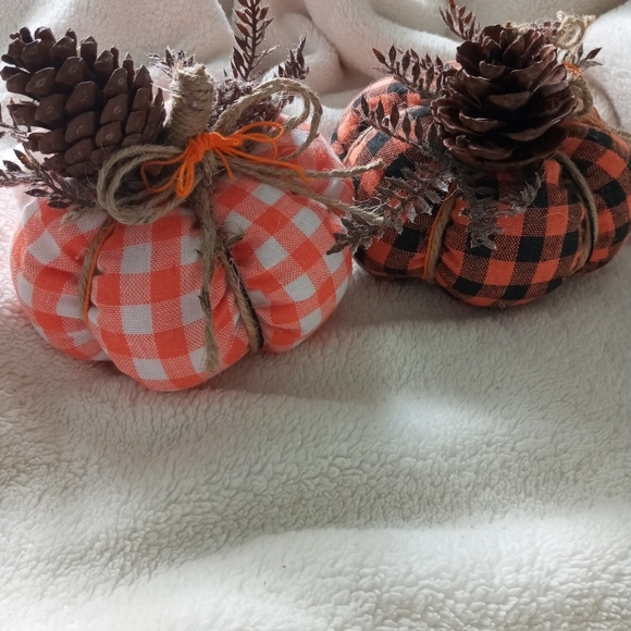 Farmhouse Fall Pumpkins Handmade Autumn Decor - Picture 2 of 4